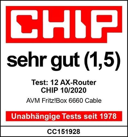 FRITZ!Box 6660 Cable Modem, WLAN Router, ohne Branding, frei für alle Anbieter - Bestartikel-Shop