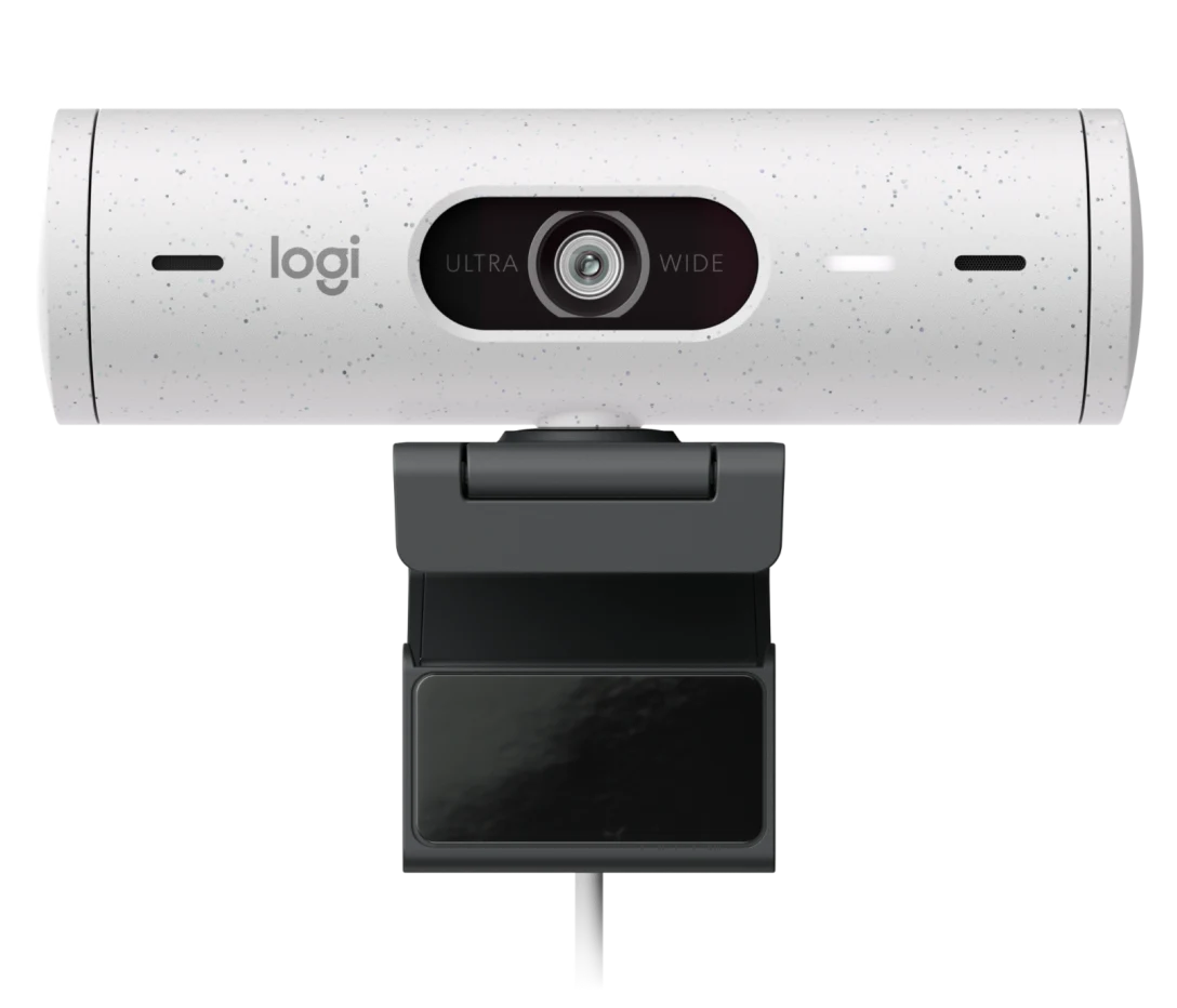 Gebraucht (Refurbished) - Logitech Brio 500 Full-HD mit Zeigemodus, Auto-Lichtkorrektur & Doppelmikrofon, grauweiß - Bestartikel-Shop