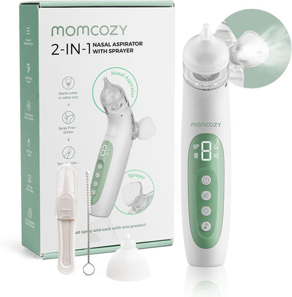 Momcozy BreezyClear™ 2-in-1 Elektrischer Nasensauger mit Sprüh- und Saugfunktion - Bestartikel-Shop