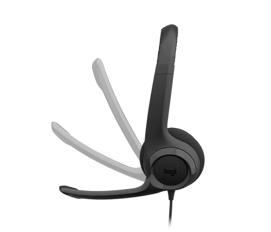 H390 Kabelgebundenes Stereo-Headset mit Mikrofon und Geräuschfilter, schwarz - Bestartikel-Shop