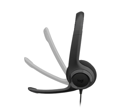H390 Kabelgebundenes Stereo-Headset mit Mikrofon und Geräuschfilter, schwarz - Bestartikel-Shop