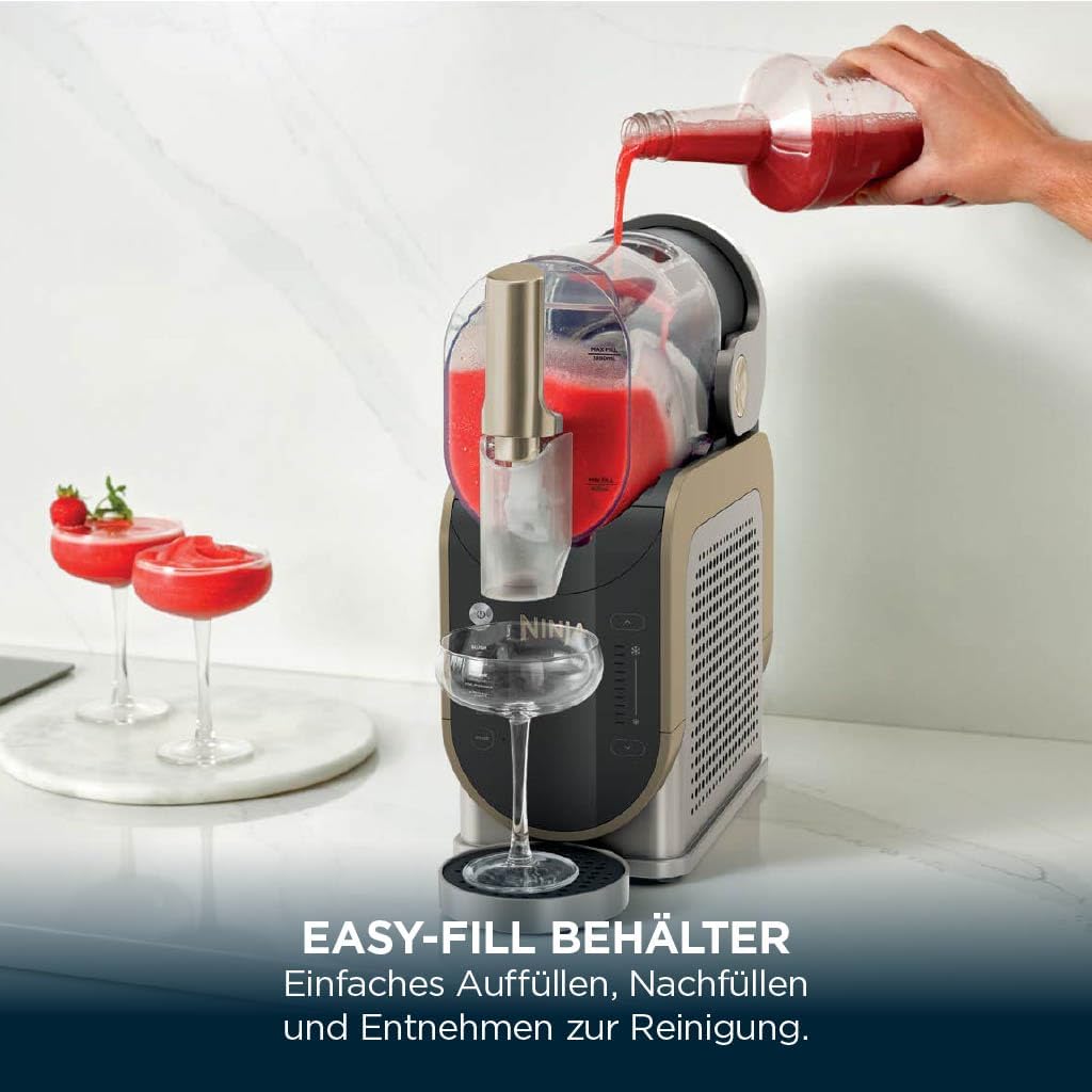 Ninja SLUSHi Maschine für Slush, Eis-Cocktails, Frappé, Milchshakes & gefrorenen Saft, Braun, FS301EUSTGD