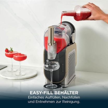 Ninja SLUSHi Maschine für Slush, Eis-Cocktails, Frappé, Milchshakes & gefrorenen Saft, Braun, FS301EUSTGD