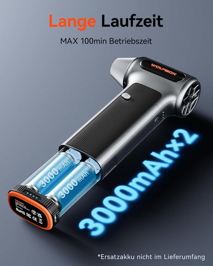 WOLFBOX MF200 Druckluftbläser – Wechselbare Batteriekassette - Bestartikel-Shop