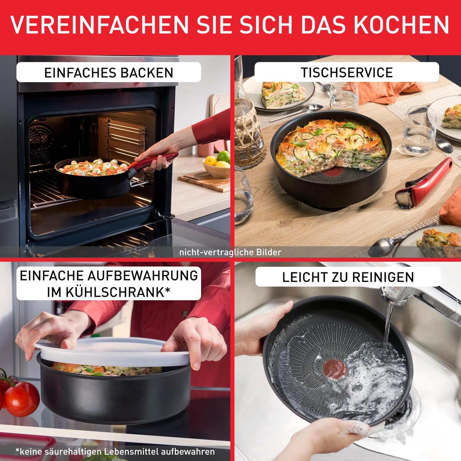 Tefal Ingenio Easy On 20-teiliges Topf- und Pfannenset mit abnehmbarem Griff (L15994) - Bestartikel-Shop