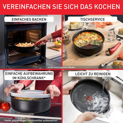 Tefal Ingenio Easy On 20-teiliges Topf- und Pfannenset mit abnehmbarem Griff (L15994) - Bestartikel-Shop