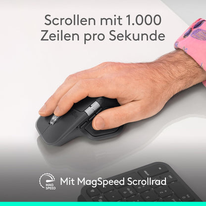 Logitech MX Master 4 Kabellose Maus, USB-C Laden, Bluetooth für Windows & macOS - Bestartikel-Shop