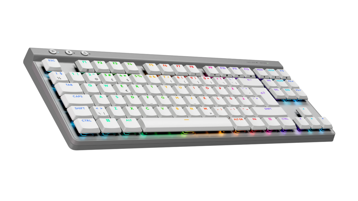 Logitech G515 LIGHTSPEED TKL Flache kabellose Gaming Tastatur – Nordic, Weiß - Bestartikel-Shop