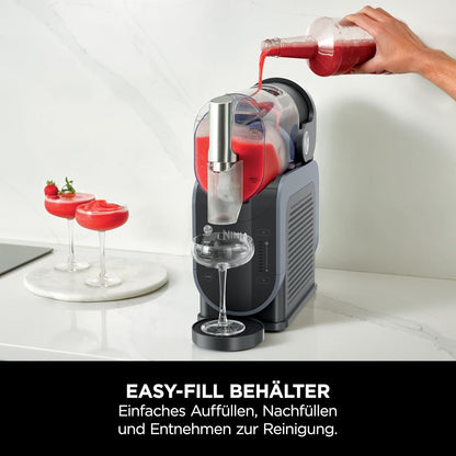 Ninja SLUSHi Maschine für Slush, Eis-Cocktails, Frappé, Milchshakes & gefrorenen Saft, Blaugrau, FS301EU