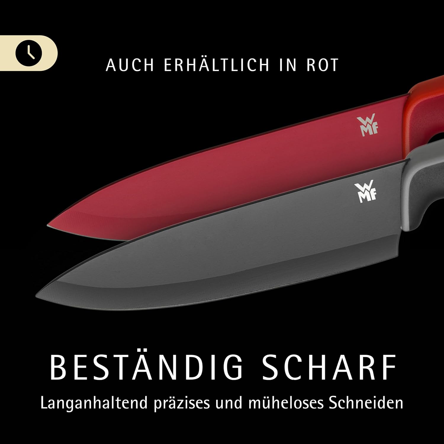 WMF Touch Messerset 2-teilig, bestehend aus Kochmesser und Gemüsemesser – Antihaft, Scharf, Ergonomisch, Schwarz - Bestartikel-Shop