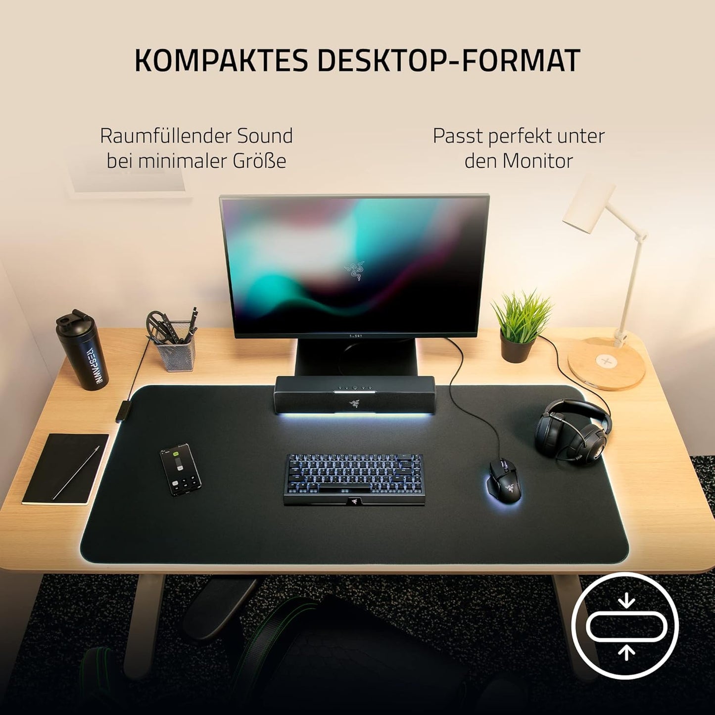 Razer Leviathan V2 X PC-Gaming Soundbar, USB-C, Bluetooth 5.0, Chroma RGB, Schwarz - Bestartikel-Shop