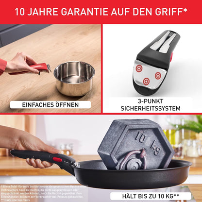 Tefal Ingenio Easy On 20-teiliges Topf- und Pfannenset mit abnehmbarem Griff (L15994) - Bestartikel-Shop