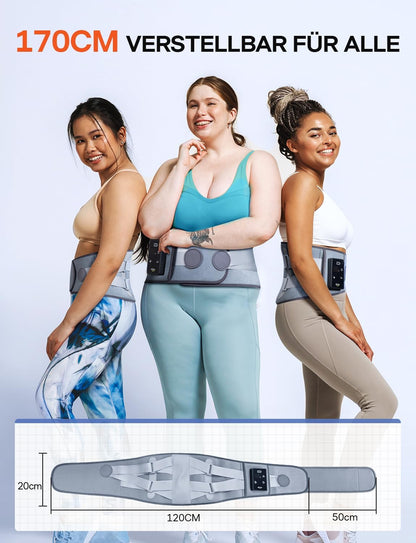 ALLJOY 170CM Wärmegürtel Rücken Heizkissen Kabellos Massagegerät – Komfortable Wärme & Massage für Ihren Rücken - Bestartikel-Shop