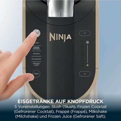 Ninja SLUSHi Maschine für Slush, Eis-Cocktails, Frappé, Milchshakes & gefrorenen Saft, Braun, FS301EUSTGD