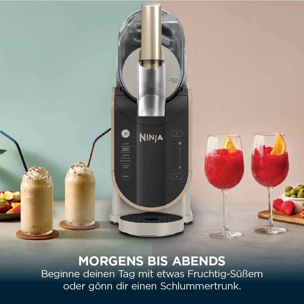 Ninja SLUSHi Maschine für Slush, Eis-Cocktails, Frappé, Milchshakes & gefrorenen Saft, Braun, FS301EUSTGD
