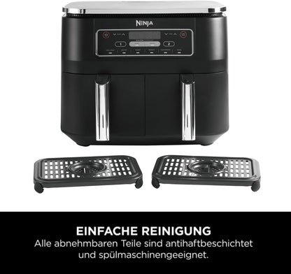Ninja Foodi Dual Zone Digitale Heißluftfritteuse, AF300EU, 7,6L Airfryer schwarz - Bestartikel-Shop