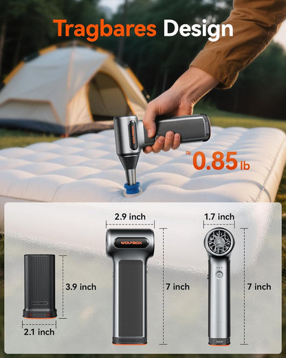 WOLFBOX MF200 Druckluftbläser – Wechselbare Batteriekassette - Bestartikel-Shop