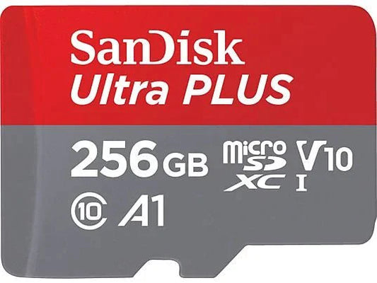 SANDISK Ultra PLUS microSDXC™‐UHS‐I‐Karte, Micro-SDXC Speicherkarte, 256 GB, 160 MB/s