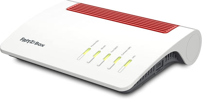 AVM FRITZ!Box 7590 AX (Wi-Fi 6 Router mit 2.400 MBit/s (5GHz) & 1.200 MBit/s (2,4 GHz),bis zu 300 MBit/s mit VDSL-Supervectoring 35b,WLAN Mesh) - Bestartikel-Shop