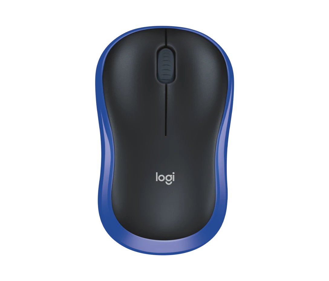 Logitech M185 Kabellose Maus 2,4 GHz mit USB Nano Empfänger 1000 DPI Maus, Blau - Bestartikel-Shop