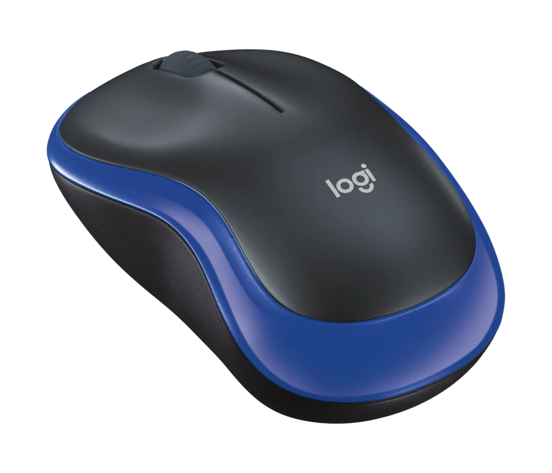 Logitech M185 Kabellose Maus 2,4 GHz mit USB Nano Empfänger 1000 DPI Maus, Blau - Bestartikel-Shop