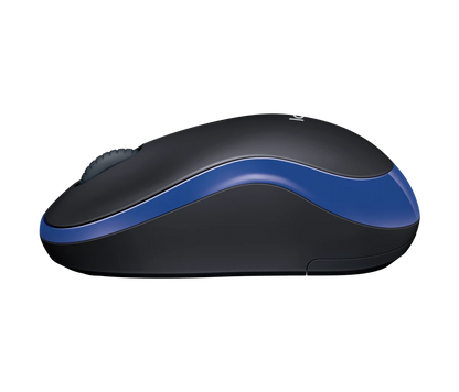 Logitech M185 Kabellose Maus 2,4 GHz mit USB Nano Empfänger 1000 DPI Maus, Blau - Bestartikel-Shop