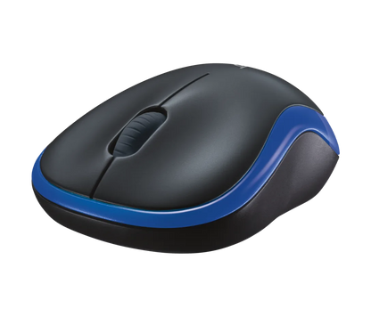 Logitech M185 Kabellose Maus 2,4 GHz mit USB Nano Empfänger 1000 DPI Maus, Blau - Bestartikel-Shop
