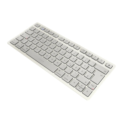 CHERRY KW 7100 MINI BT FOR MAC, Kompakte Mac-Tastatur mit 3 Bluetooth-Kanälen, Deutsches Layout (QWERTZ), Kabelloses Multi-Device-Keyboard, Moonlight White