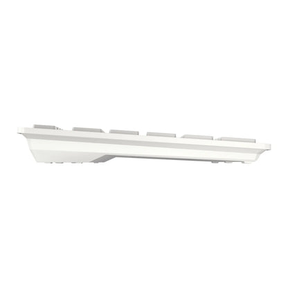 CHERRY KW 7100 MINI BT FOR MAC, Kompakte Mac-Tastatur mit 3 Bluetooth-Kanälen, Deutsches Layout (QWERTZ), Kabelloses Multi-Device-Keyboard, Moonlight White