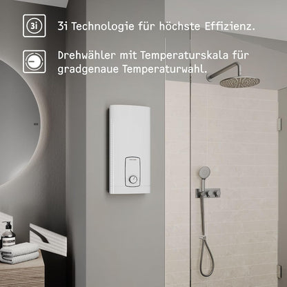 STIEBEL ELTRON Elektronischer Durchlauferhitzer DHB 18/21/24 ST Trend –  für Küche und Bad, Modell 204202