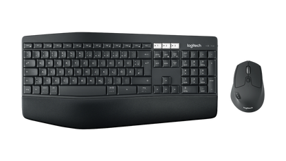 Logitech MK850 Kabellose Tastatur DE QWERTZ Bluetooth & 2.4 GHz mit Komfort-Handballenauflage