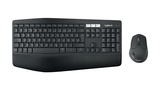 Logitech MK850 Kabellose Tastatur DE QWERTZ Bluetooth & 2.4 GHz mit Komfort-Handballenauflage