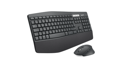Logitech MK850 Kabellose Tastatur DE QWERTZ Bluetooth & 2.4 GHz mit Komfort-Handballenauflage