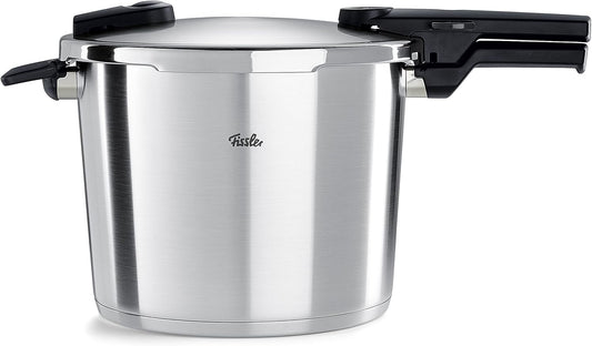Fissler Vitaquick Premium / Schnellkochtopf (10 L, Ø 26 cm) Edelstahl-Dampfkochtopf, 2-Garstufen, Made in Germany – Induktion