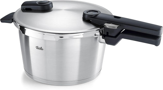 Fissler Vitaquick Premium  Schnellkochtopf (4,5 L, Ø 22 cm) Edelstahl-Dampfkochtopf, 2-Garstufen, Made in Germany – Induktion