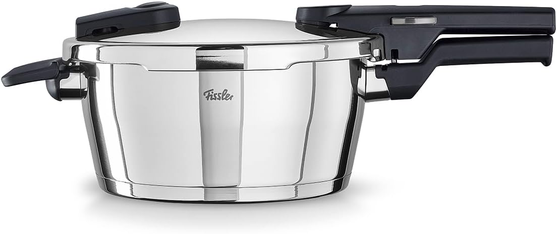 Fissler Vitaquick / Schnellkochtopf Edelstahl-Dampfkochtopf, 2-Garstufen, Made in Germany - Induktion, Silber