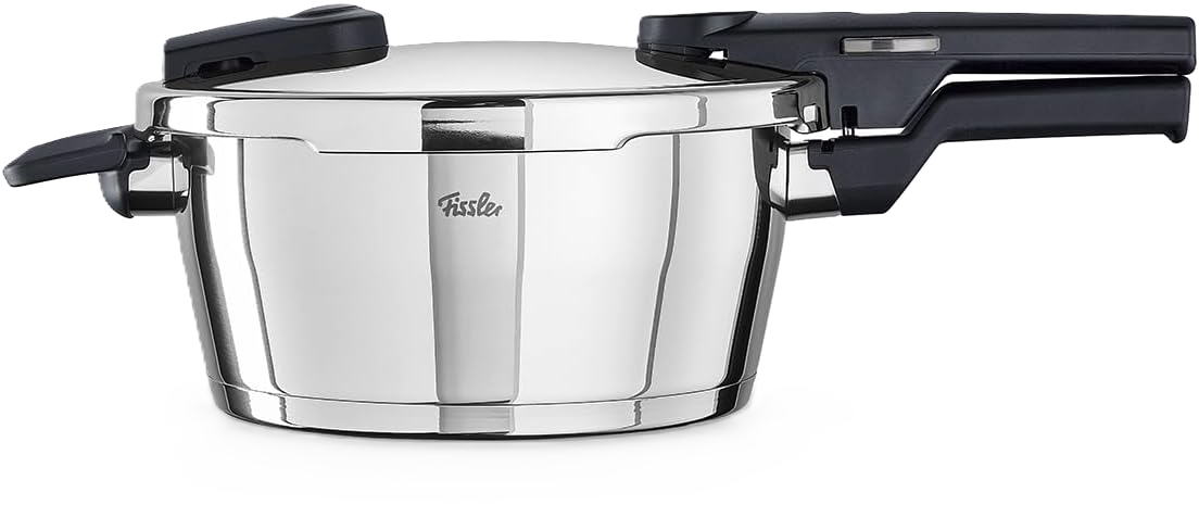 Fissler Vitaquick / Schnellkochtopf Edelstahl-Dampfkochtopf, 2-Garstufen, Induktion, 3,5l, 4,5l, 6l Silber