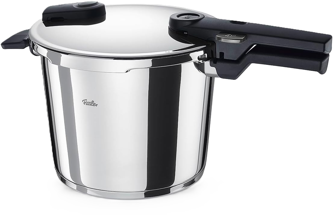 Fissler Vitaquick / Schnellkochtopf Edelstahl-Dampfkochtopf, 2-Garstufen, Induktion, 3,5l, 4,5l, 6l Silber