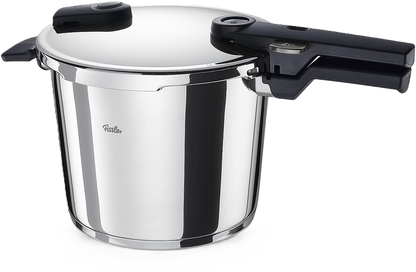 Fissler Vitaquick / Schnellkochtopf Edelstahl-Dampfkochtopf, 2-Garstufen, Induktion, 3,5l, 4,5l, 6l Silber