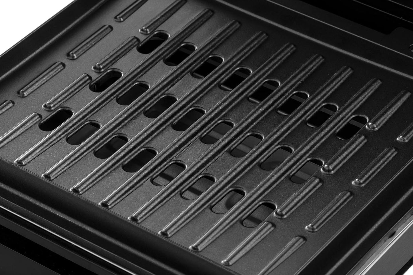 George Foreman Kontaktgrill & Panini- / Sandwichgrill [Smokeless - 87% weniger Rauch] Tischgrill (abnehmbare & spülmaschinengeeignete Grillplatten, 200°C Grilltemperatur, Edelstahlgehäuse) 28000-56