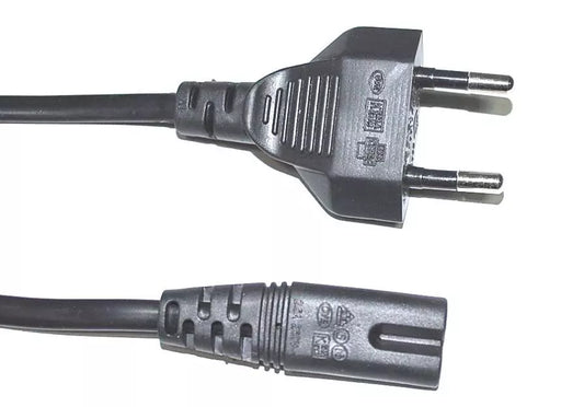 50x Stromkabel Eurostecker 8 auf Doppelbuchse Netzkabel Euro 8 Stromkabel 1,60m