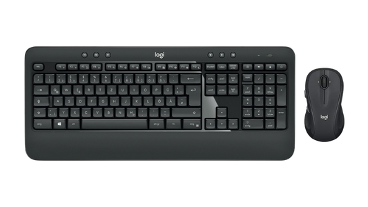 LOGITECH MK545 Advanced, Tastatur & Maus Set, kabellos, Schwarz