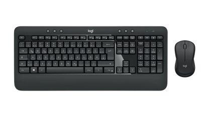 Logitech MK540 Advanced Kabellose Tastatur & Maus Combo, 2,4 GHz Unifying USB, QWERTZ, Schwarz