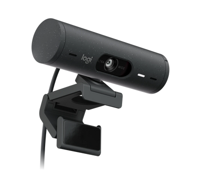 Logitech Brio 500 Full HD Webcam mit Zeigemodus, Auto-Lichtkorrektur & Doppelmikrofon, Graphit