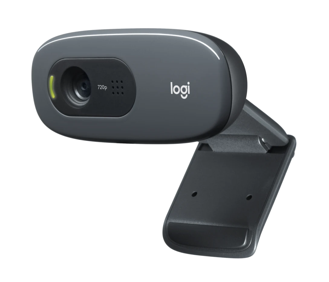 Logitech C270 Webcam, HD 720p, 60° Sichtfeld, Fester Fokus, Belichtung, Rauschfilter