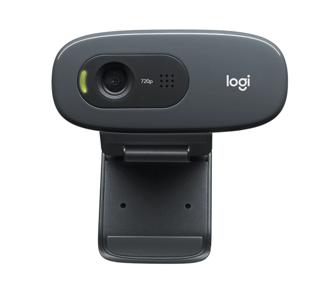 Logitech C270 Webcam, HD 720p, 60° Sichtfeld, Fester Fokus, Belichtung, Rauschfilter