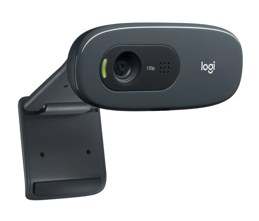 Logitech C270 Webcam, HD 720p, 60° Sichtfeld, Fester Fokus, Belichtung, Rauschfilter