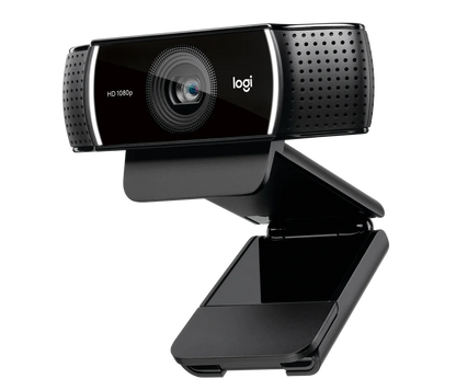 Logitech C922 Pro  Webcam mit Stativ, Full-HD 1080p, 78° Sichtfeld, H.264-Kompression, Autofokus, Belichtungskorrektur