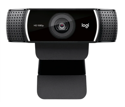 Logitech C922 Pro  Webcam mit Stativ, Full-HD 1080p, 78° Sichtfeld, H.264-Kompression, Autofokus, Belichtungskorrektur