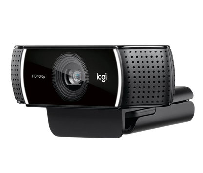 Logitech C922 Pro  Webcam mit Stativ, Full-HD 1080p, 78° Sichtfeld, H.264-Kompression, Autofokus, Belichtungskorrektur